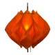 Orange floor lamp by Milanda Havlova - Vest Leuchten