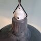 Set of 3 industrial pendant lights in anthracite enameled sheet metal