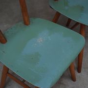 Set of 3 Czech TON Bystrice "Thonet" chairs, made of wood, 1960.
