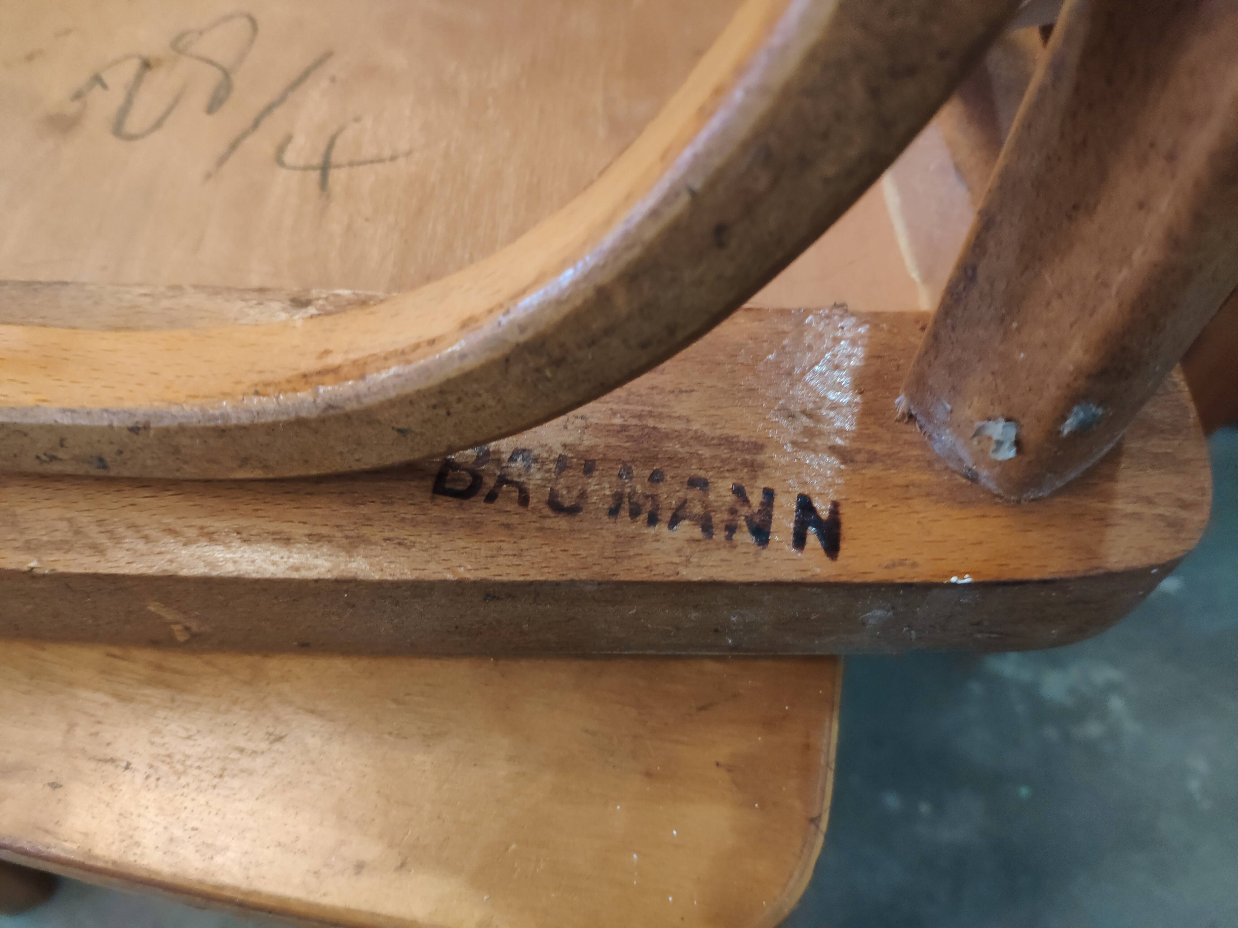 Pair of vintage Baumann bistro chairs