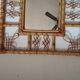 Miroir en bambou vintage