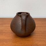 Brutalist vases and carafes from the mid-century by Hartwig Heyne pottery, Germany, 1960s.