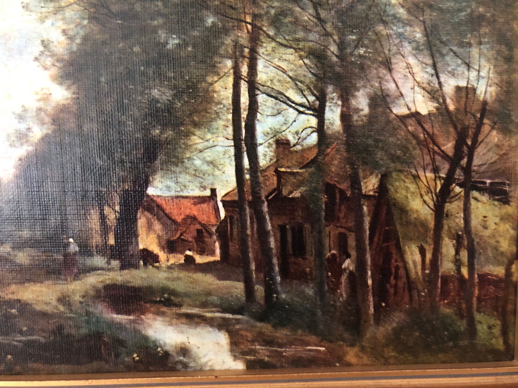 Painting printed on canvas