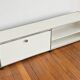 Meuble TV - Enfilade - USM Haller blanc et chrome