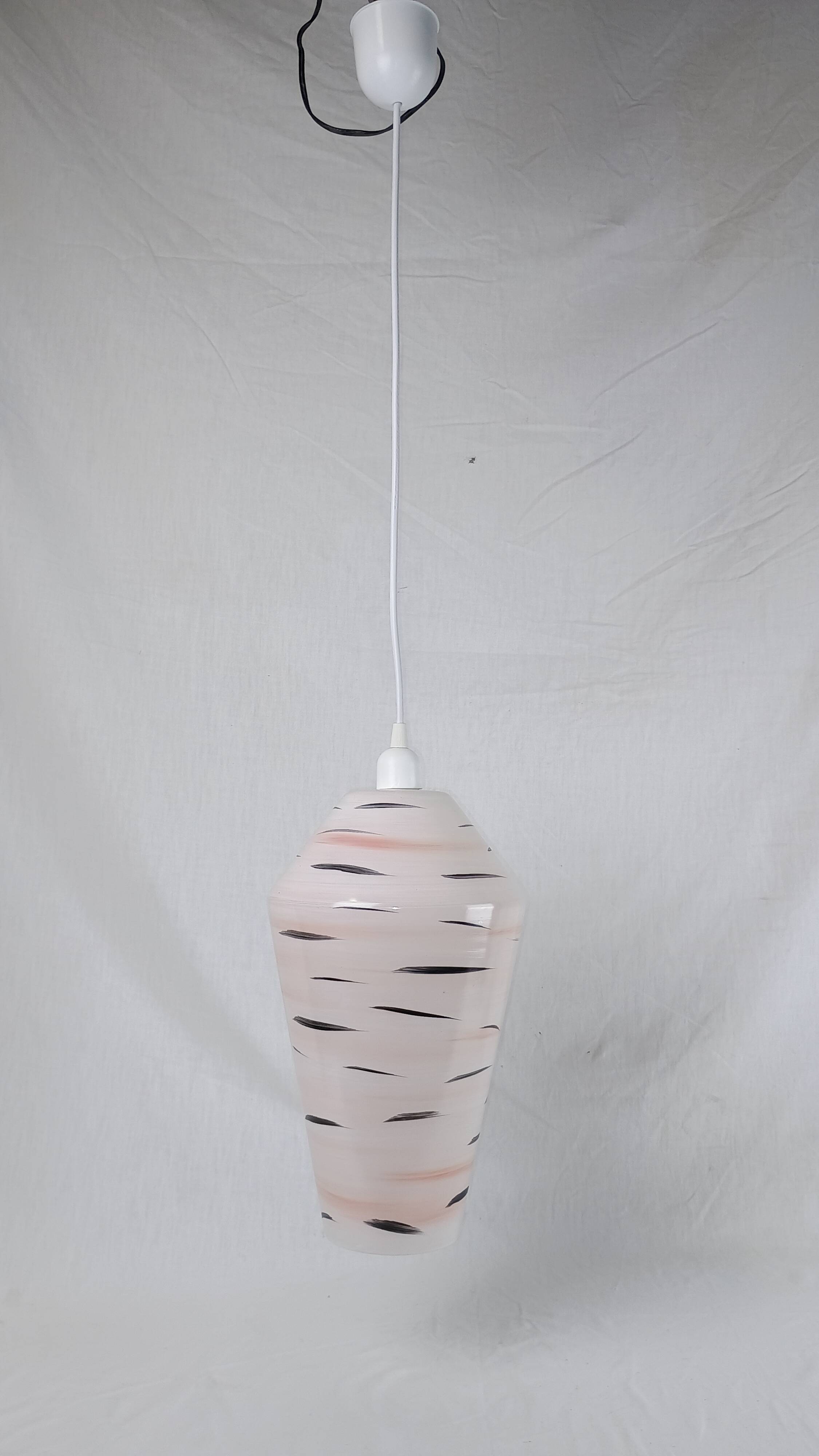 Vintage French pendant light from the 1960s in the Lunel style
