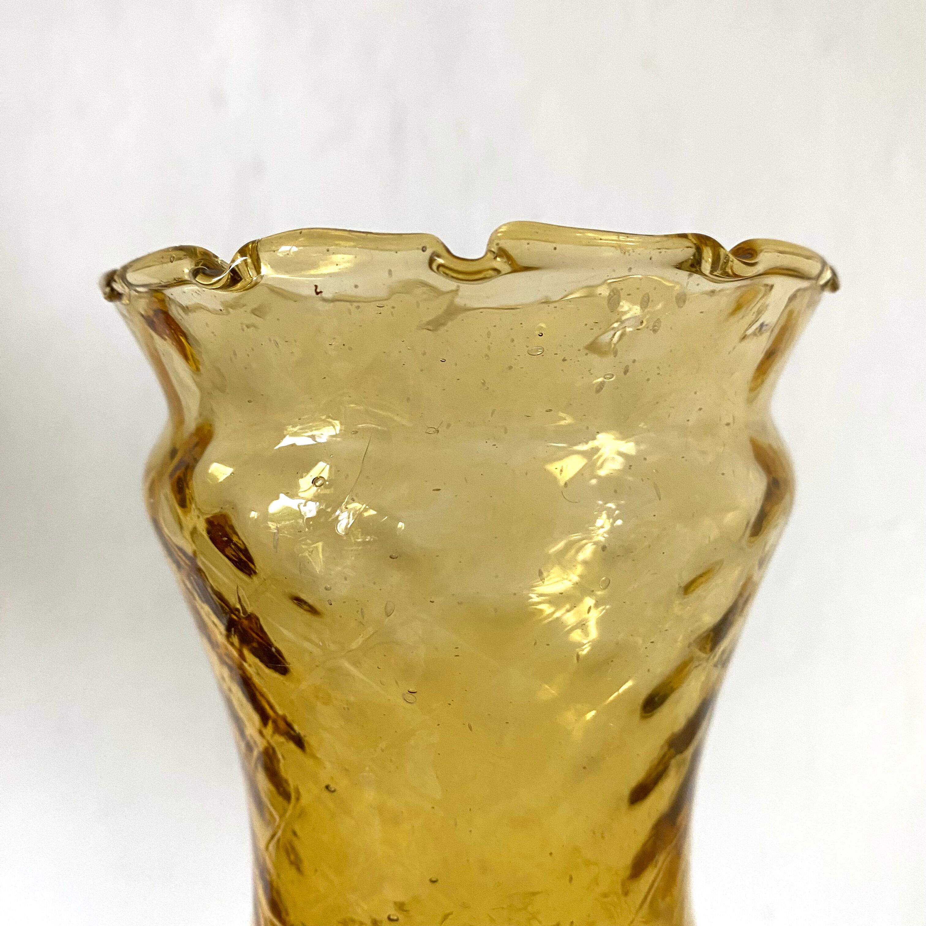 Lampe vintage en verre