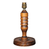 wood lamp, vintage wooden lamp base, table lamp, living room lamp, lamp