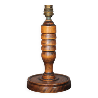 wood lamp, vintage wooden lamp base, table lamp, living room lamp, lamp