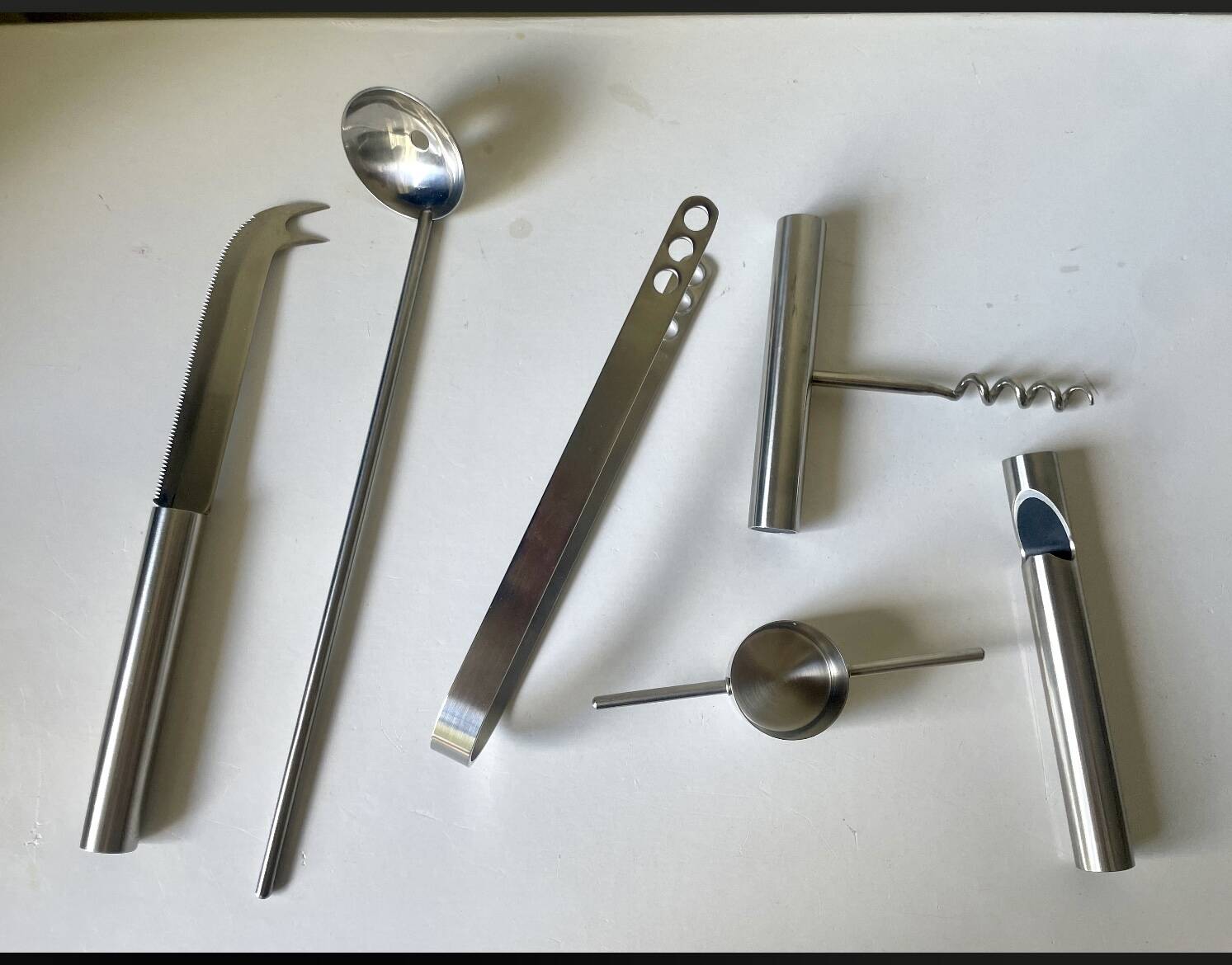 Vintage Stelton Bar Set Design Arne Jacobsen 6 pcs set Danish Design