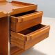 Vintage coffee table in Tanganyika walnut, Italian design, 1970s.