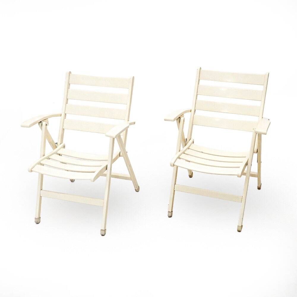 Set of outdoor folding chairs, 1960s