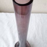 Purple glass bud vase