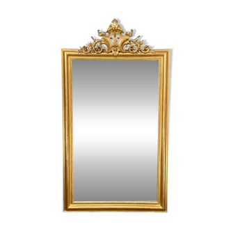 Grand miroir ancien XIXé haut 196x 112 cm superbe état