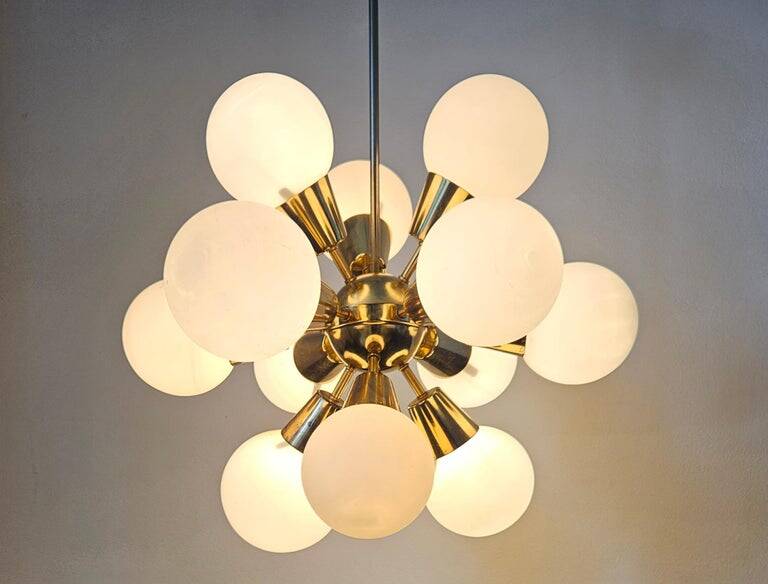 Rare Midcentury Chandelier Sputnik, Kamenicky Senov, 1970s