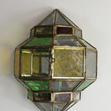 Pair of oriental type wall lights.