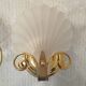 Pair of shell wall sconces Hollywood Regency Italy