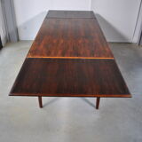 Extendable rosewood dining table year 60