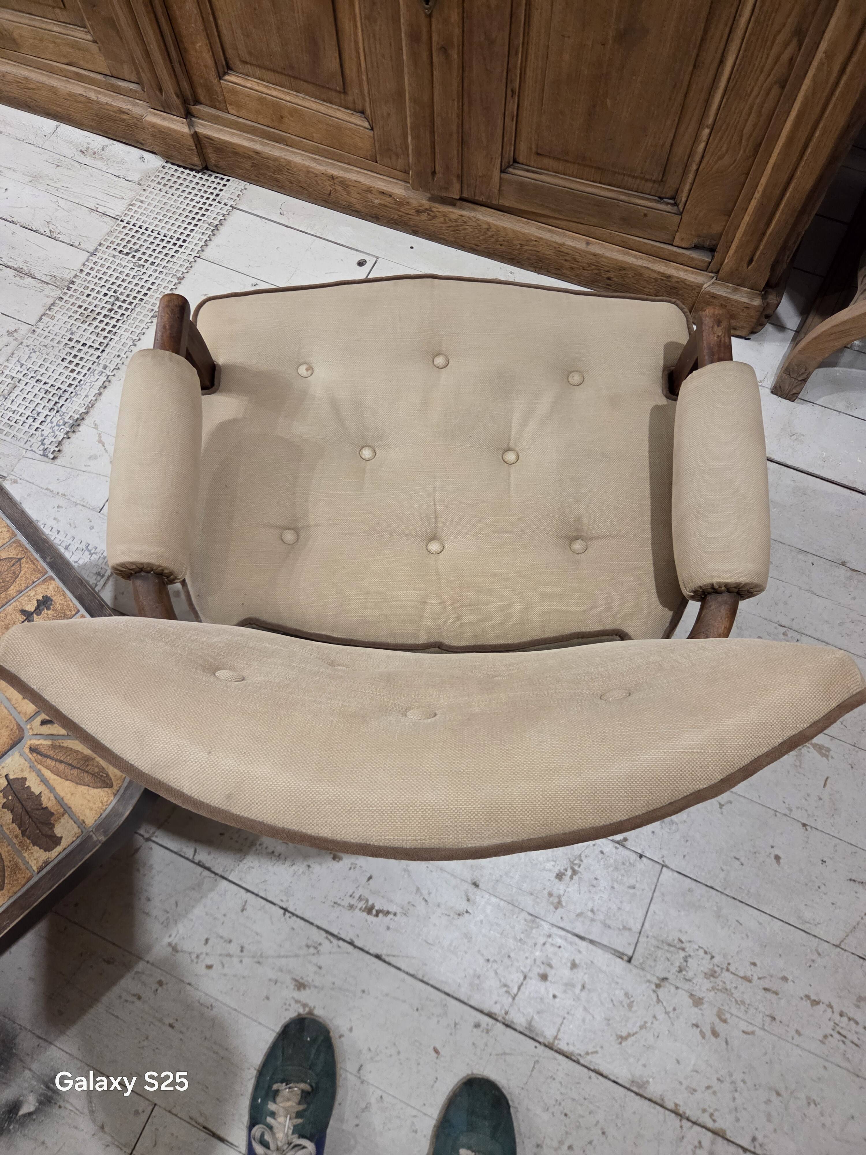 Fauteuil beige