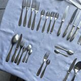 36-piece table service - 6 people - Christofle / Alfénide - 1970s