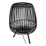 Black rattan lamp