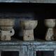 Small family bowl turned candle holder