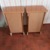 Pair of cherry bedsides