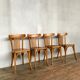 Wooden chairs bistrot