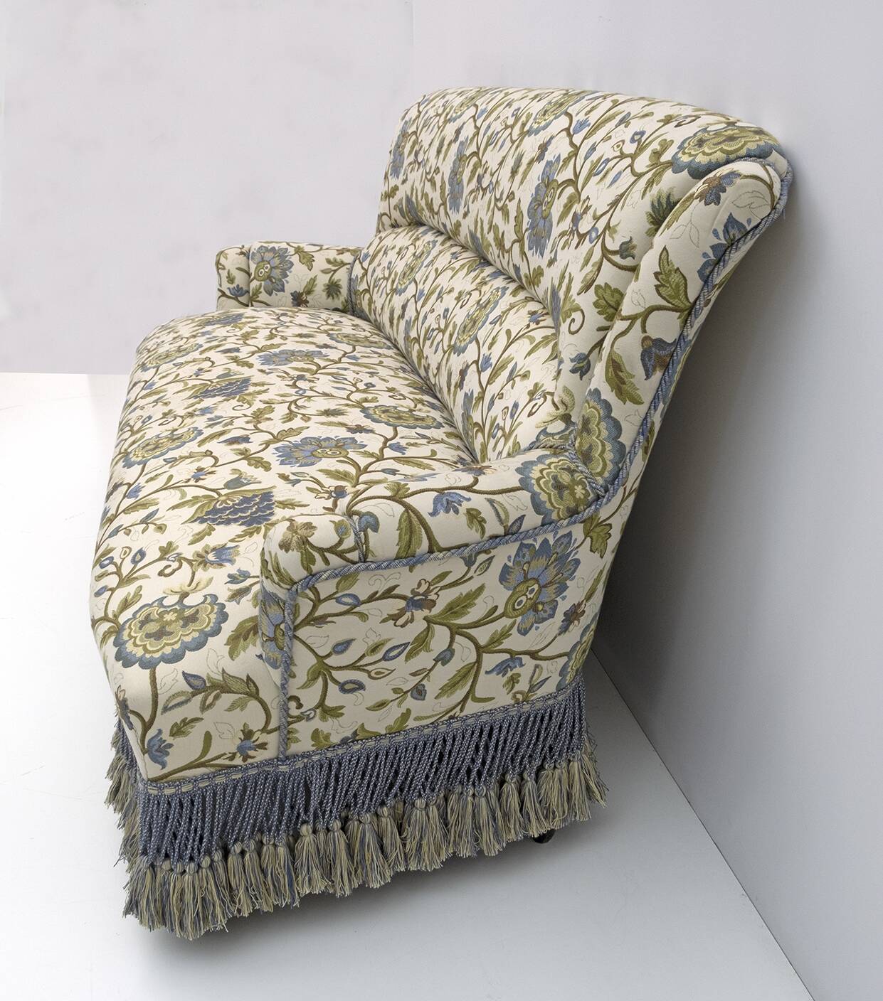 Rare 19th Century Napoleon III Brocade Sofa and Two Armchairs