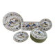 Dessert service, earthenware, Martres-Tolosane, signed Matet France