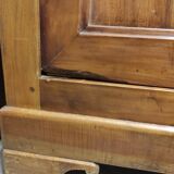 Old Parisian buffet in rustic oak 2 drawers 2 doors vintage country storage unit