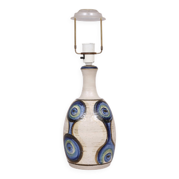 lampe à poser en céramique émaillée faite à la main par Soholm Danemark 1960 estampillée