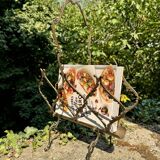 Bronze effect brass magazine rack