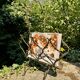 Bronze effect brass magazine rack