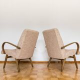 Paire de fauteuils Type 53 par J. Šmidek, TONm 1960