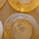 Old barbotine plates from the Orchies factory