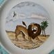 6 dessert plates or starter, the Fables de la Fontaine, vintage