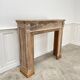 Old solid oak fireplace mantle from the late 19th century