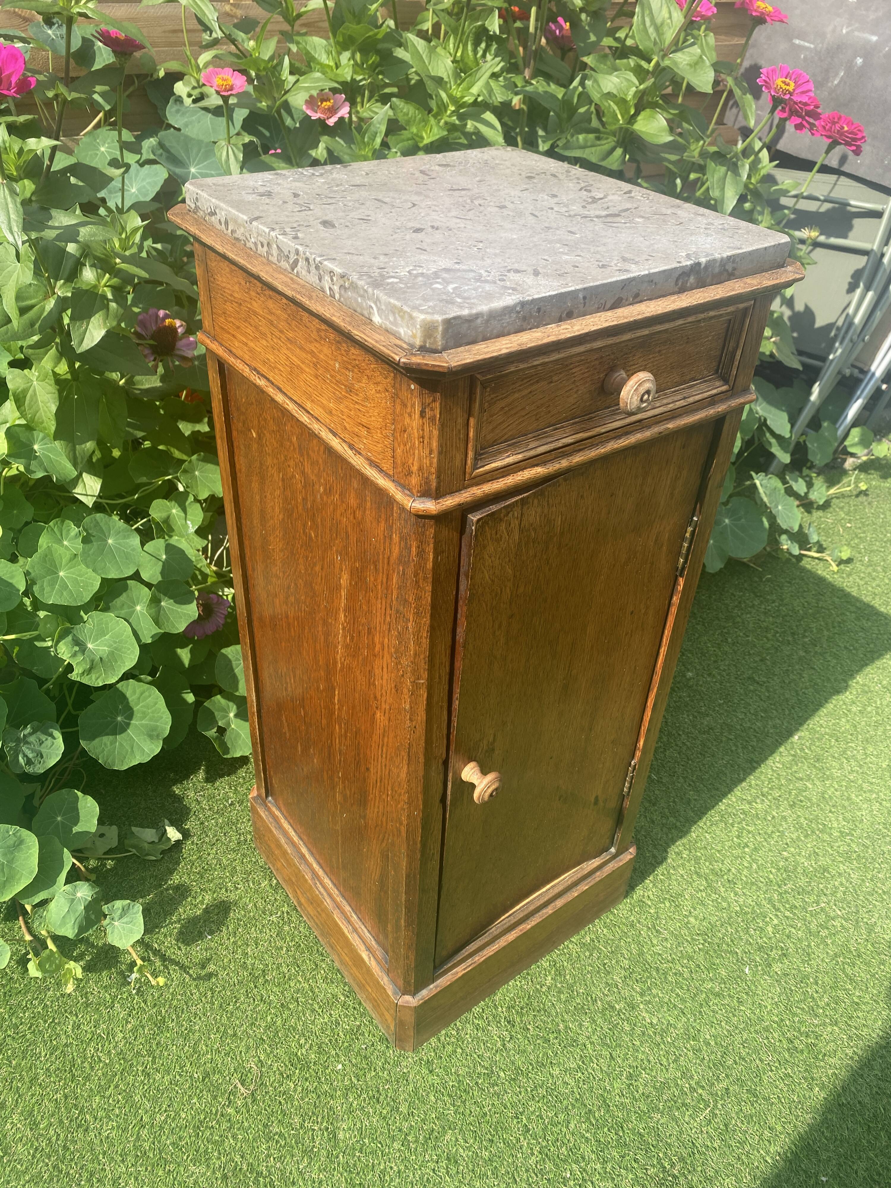 Antique bedside table, Louis Philippe style