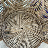 Fauteuil Emmanuelle vintage en rotin