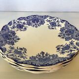 Four old Boch Brothers Dordrecht plates