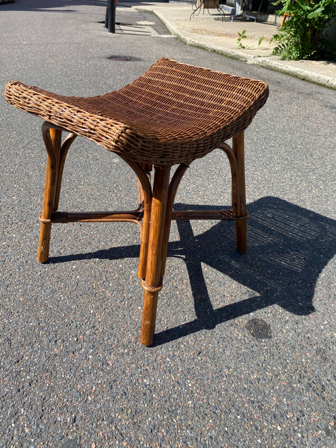 Rattan stool