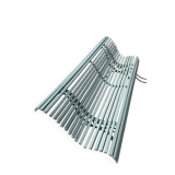 Bench made of metal and wood