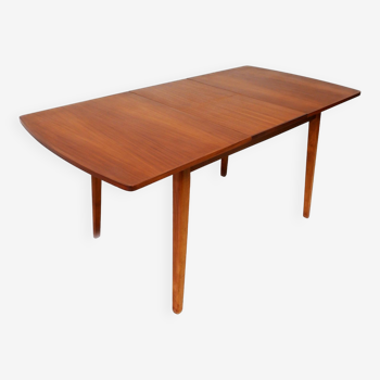 Teak extendable dining table, 1960s