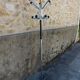 Standing coat rack in metal chrome 1950
