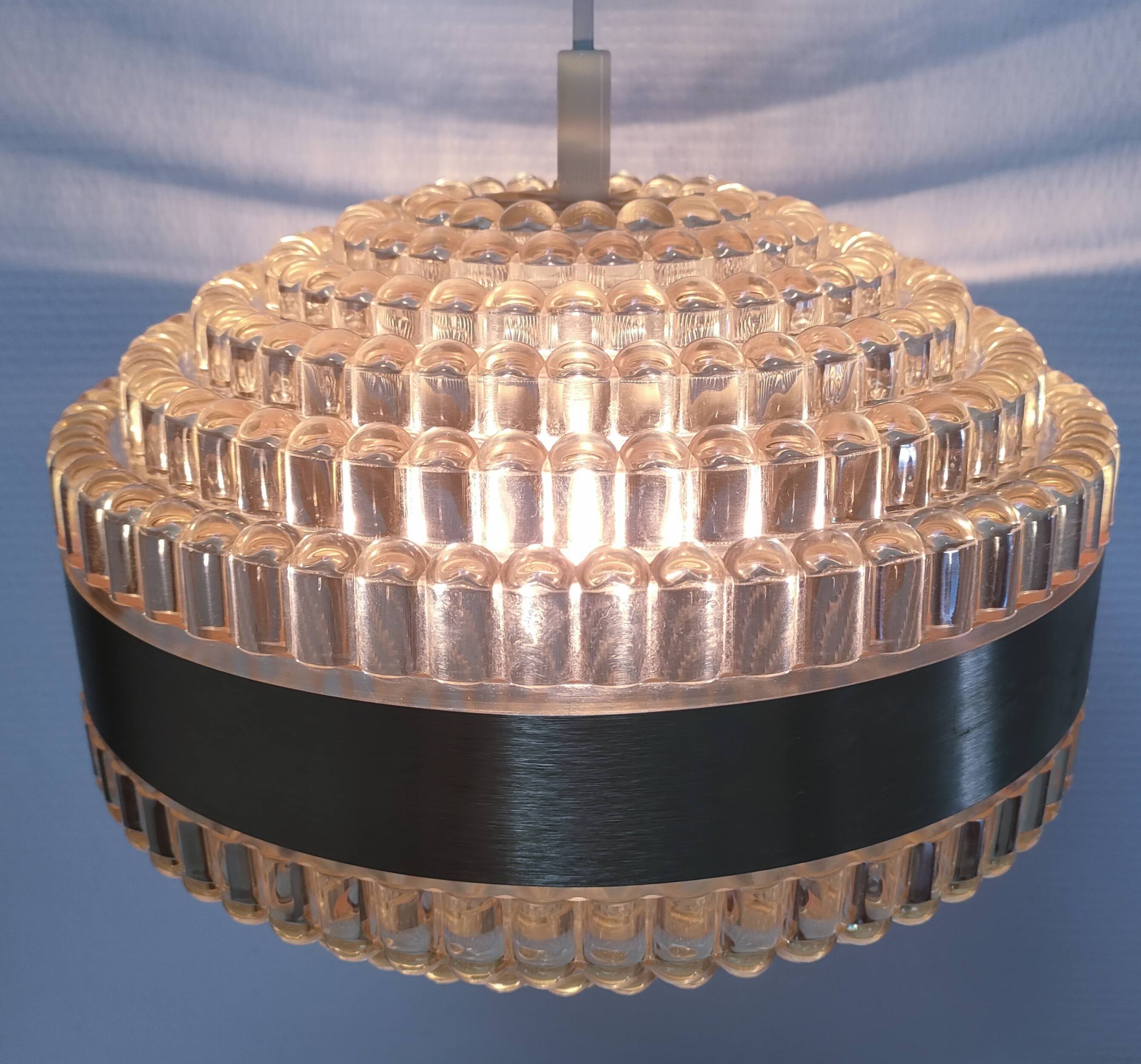 Suspension UFO space age design années 70