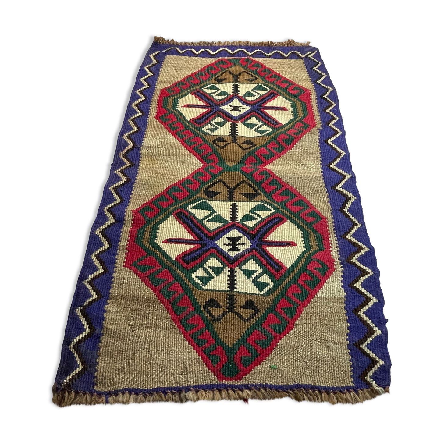 Vintage turkish mini kilim, 95 x 53 cm