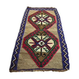 Vintage turc mini kilim, 95 x 53 cm