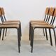 Dutch-designed plywood industrial chairs
