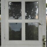 Old Vintage Wooden Glass Door