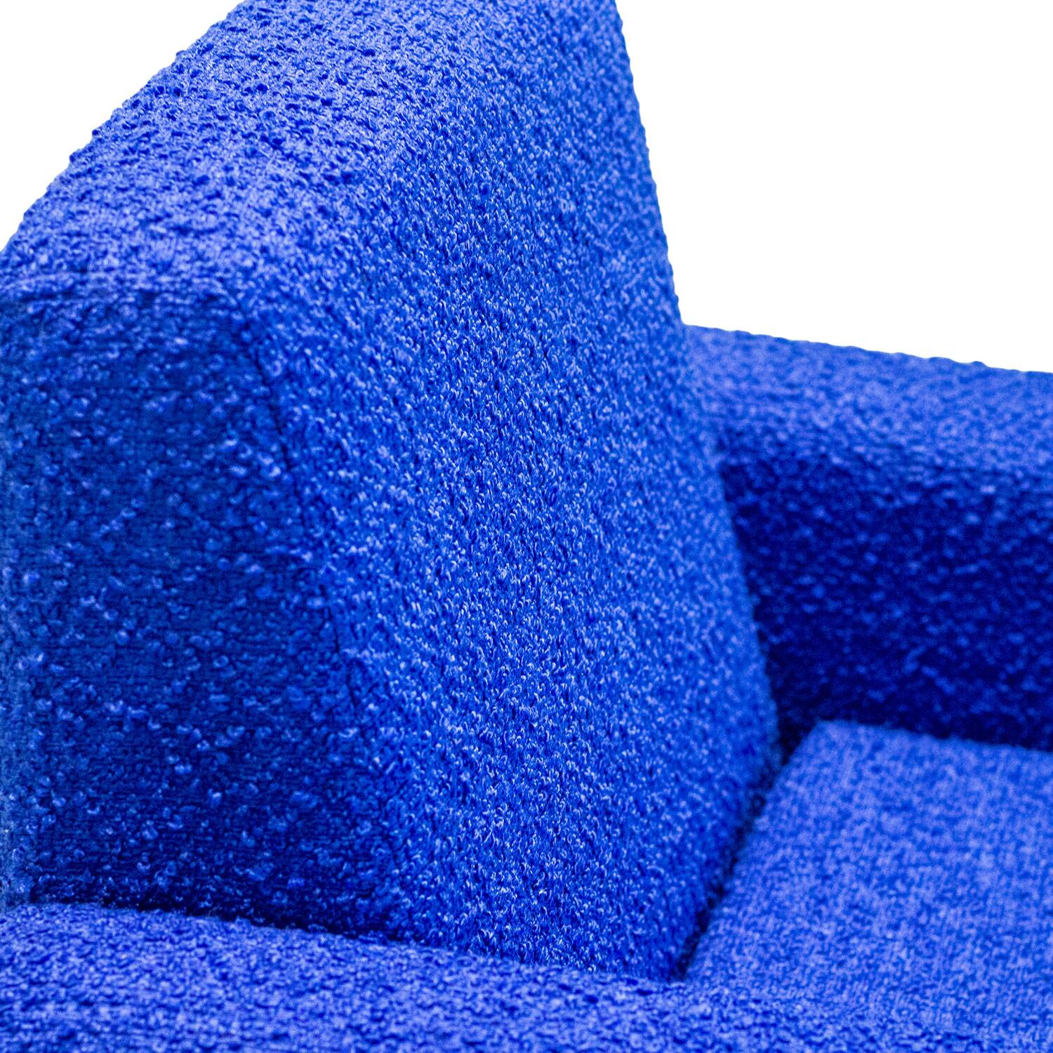 Electric blue armchair